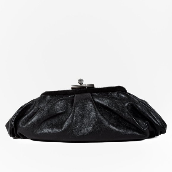 Chanel 07A Black Leather Clutch Bag - Picture 1 of 10